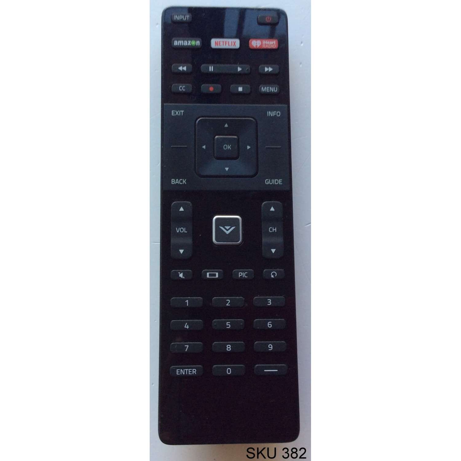 CONTROL REMOTO PARA TV / VIZIO / XRT122 / E60-C3 / D65U-D2 / D58U-D3 / D50U-D1 / D39H-D0 / E65X-C2 / D55U-D1 / E40X-C2 / E50-C1 / E32H-C1 / E32-C1/ E40-C2 / E48-C2 / E43-C2 / E65-C3 / E55-C2 / E70-C3 / E55-C1 